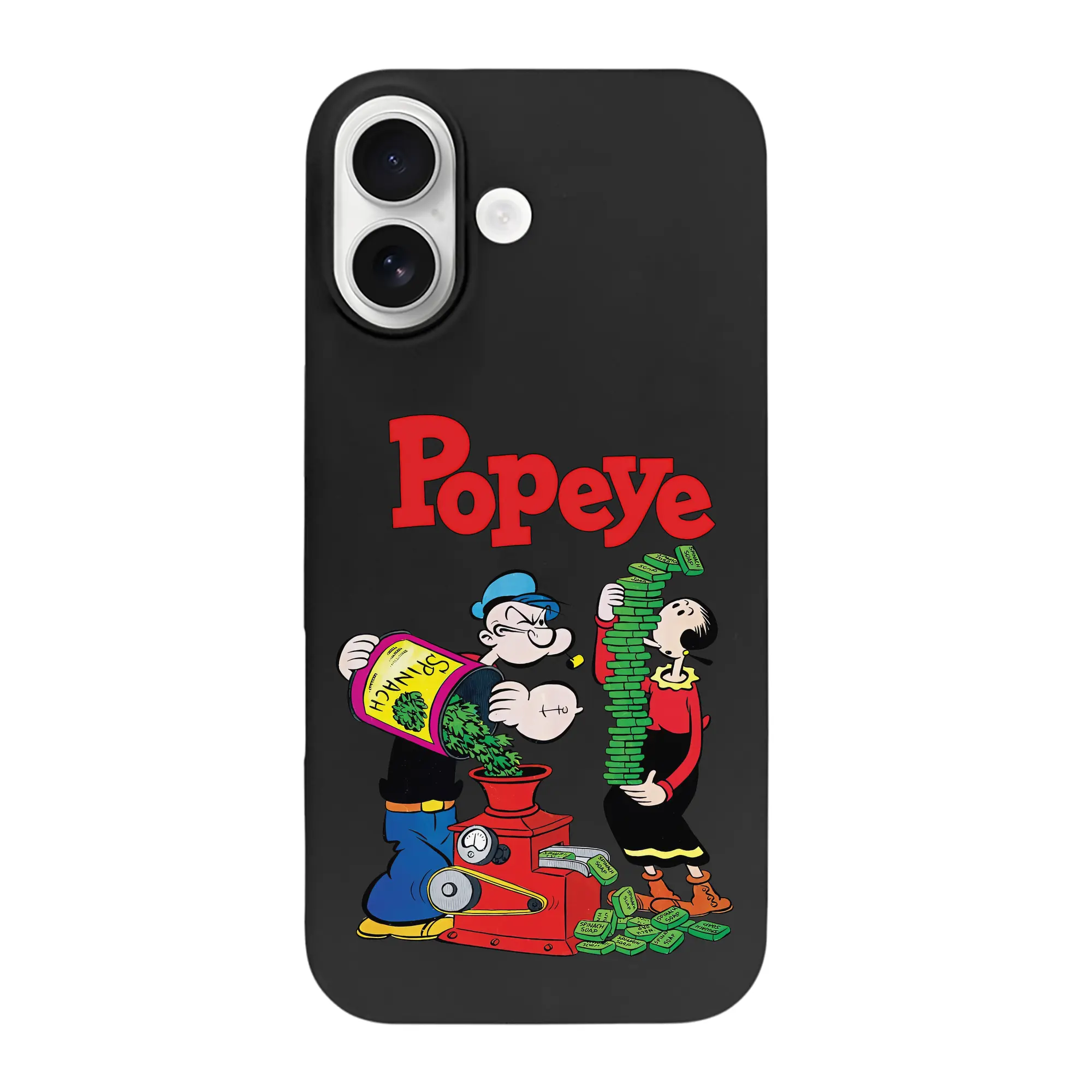 ポパイ グッズ オリーブ・オイル - iPhone 17 シリーズ シリコンケース 薄型 耐衝撃 指紋防止 ソフトタッチカバー 精密フィット 傷防止 保護ケース iPhone 17/17 Air/17 Pro/17 Pro Max 対応